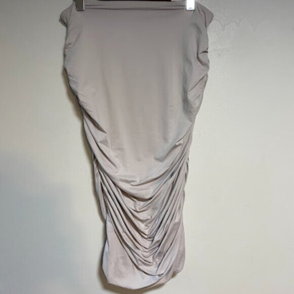 Supre Two-piece Set Light Beige Women's Crop Top Midi Skirt Size XL - Picture 5 of 10